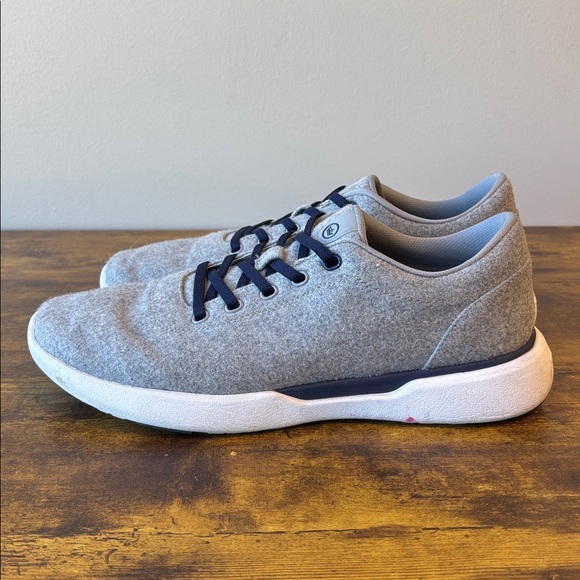 Peter Millar Other - Peter Millar Light Gray Sneakers with Navy Accents